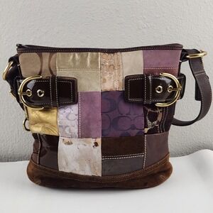 Vintage Y2K Coach Patchwork Hobo Shoulder Crossbody Bag Purse Style 18307